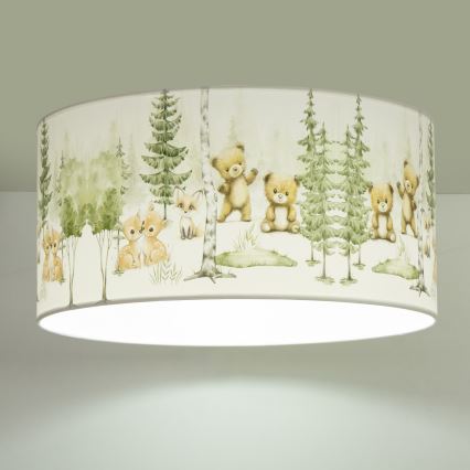 Plafoniera per cameretta KIDS ROOM 1xE27/60W/230V, Ø 40 cm, tema animali
