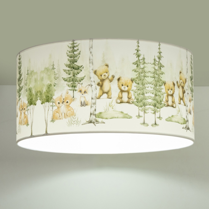Plafoniera per cameretta KIDS ROOM 1xE27/60W/230V, Ø 40 cm, tema animali