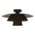 Plafoniera PLATO 1xE27/15W/230V, diam. 32 cm, marrone