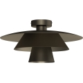 Plafoniera PLATO 1xE27/15W/230V Ø 32 cm antracite