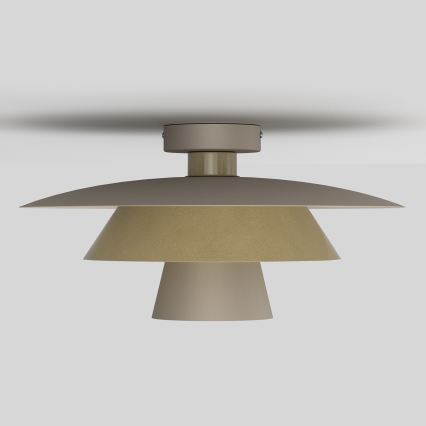 Plafoniera PLATO 1xE27/15W/230V Ø 32 cm beige/oro