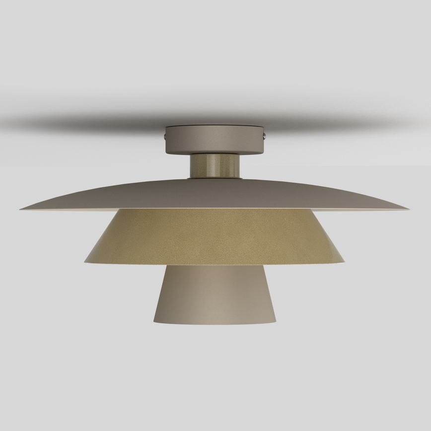 Plafoniera PLATO 1xE27/15W/230V Ø 32 cm beige/oro