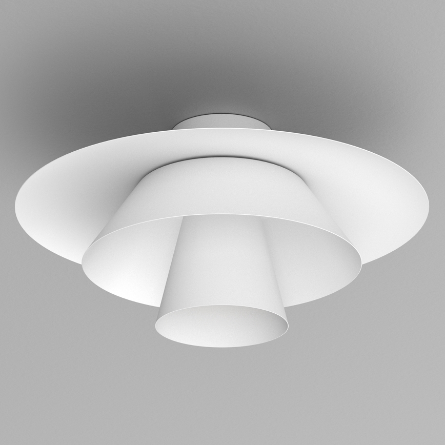 Plafoniera PLATO 1xE27/15W/230V Ø 32 cm bianca