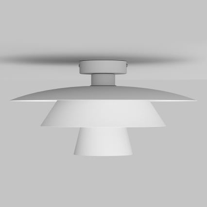 Plafoniera PLATO 1xE27/15W/230V Ø 32 cm bianca