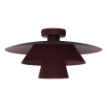 Plafoniera PLATO 1xE27/15W/230V Ø 32 cm bordeaux