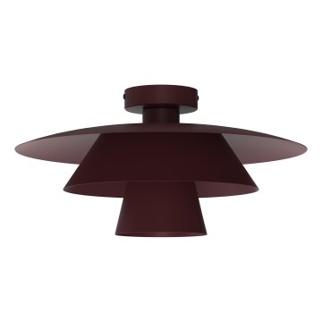 Plafoniera PLATO 1xE27/15W/230V Ø 32 cm bordeaux