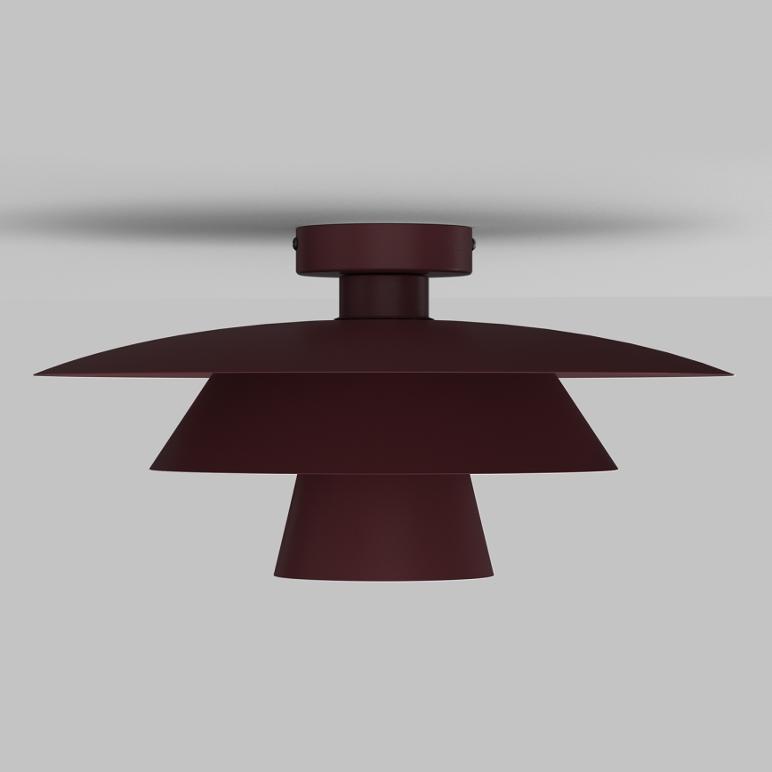 Plafoniera PLATO 1xE27/15W/230V Ø 32 cm bordeaux