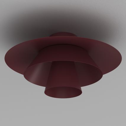 Plafoniera PLATO 1xE27/15W/230V Ø 32 cm bordeaux