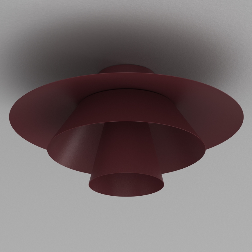 Plafoniera PLATO 1xE27/15W/230V Ø 32 cm bordeaux