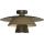 Plafoniera PLATO 1xE27/15W/230V Ø 32 cm bronzo