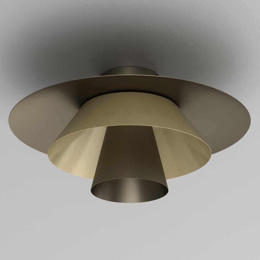 Plafoniera PLATO 1xE27/15W/230V Ø 32 cm bronzo