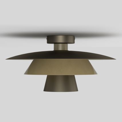 Plafoniera PLATO 1xE27/15W/230V Ø 32 cm bronzo