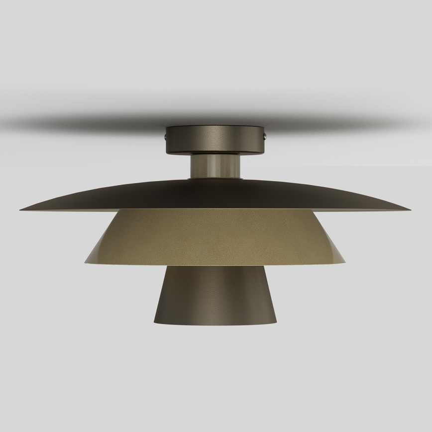 Plafoniera PLATO 1xE27/15W/230V Ø 32 cm bronzo