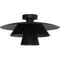 Plafoniera PLATO 1xE27/15W/230V Ø 32 cm nera