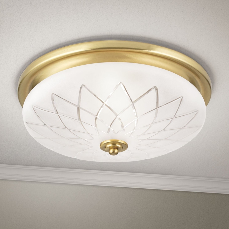 Plafoniera PORTO 2xE27/40W/230V diametro 37 cm oro