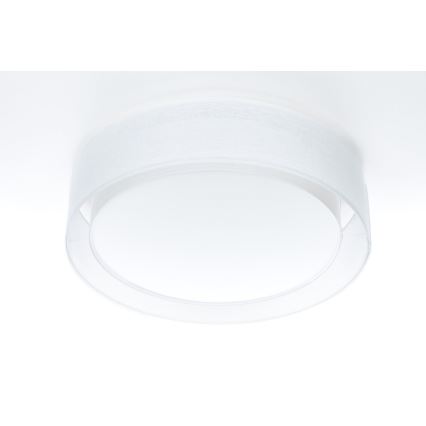 Plafoniera PURO 2xE27/40W/230V Ø 50 cm bianca