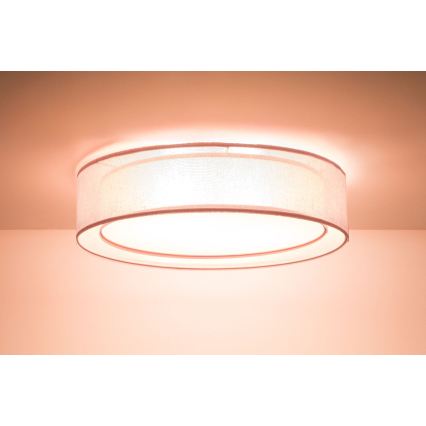 Plafoniera PURO 2xE27/40W/230V, Ø 50 cm, rosa