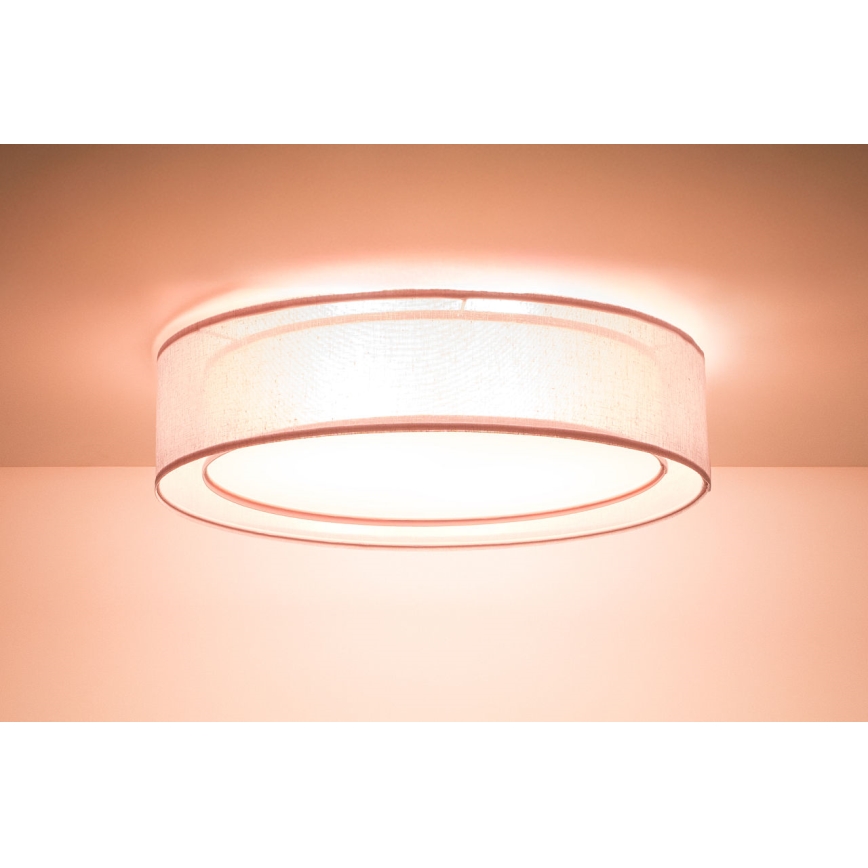 Plafoniera PURO 2xE27/40W/230V, Ø 50 cm, rosa