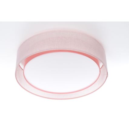 Plafoniera PURO 2xE27/40W/230V, Ø 50 cm, rosa