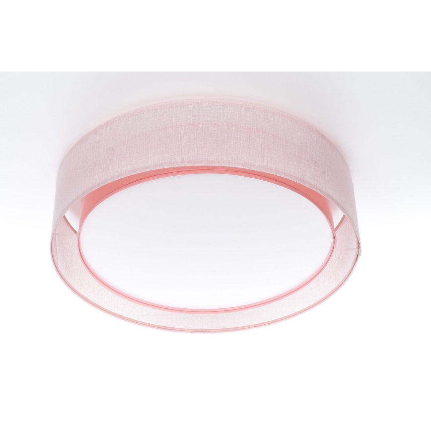 Plafoniera PURO 2xE27/40W/230V, Ø 50 cm, rosa