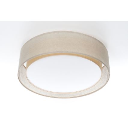 Plafoniera PURO 2xE27/40W/230V Ø 60 cm beige