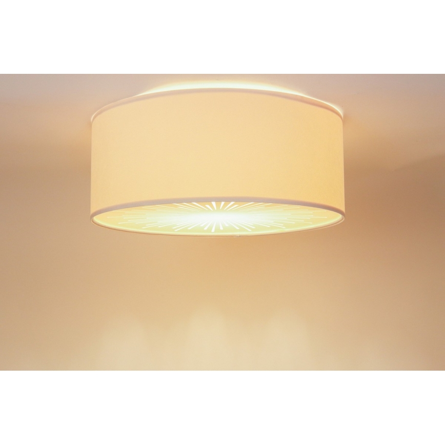 Plafoniera RAYS 2xE27/60W/230V diametro 40 cm beige
