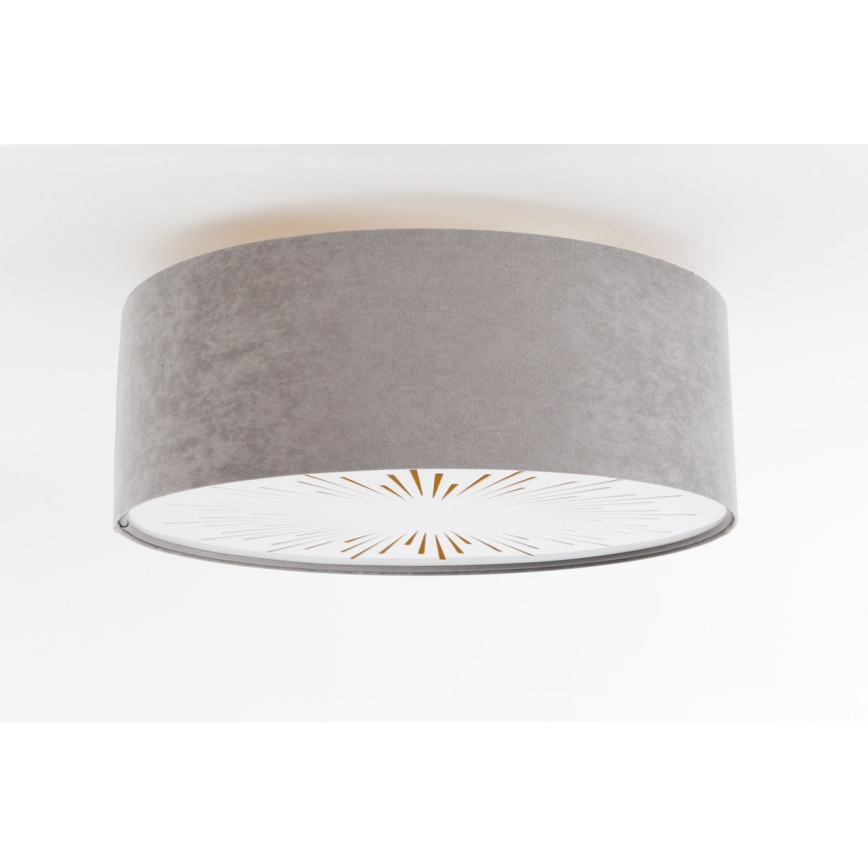 Plafoniera RAYS 2xE27/60W/230V diametro 40 cm grigio