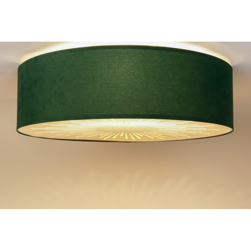 Plafoniera RAYS 2xE27/60W/230V diametro 40 cm verde
