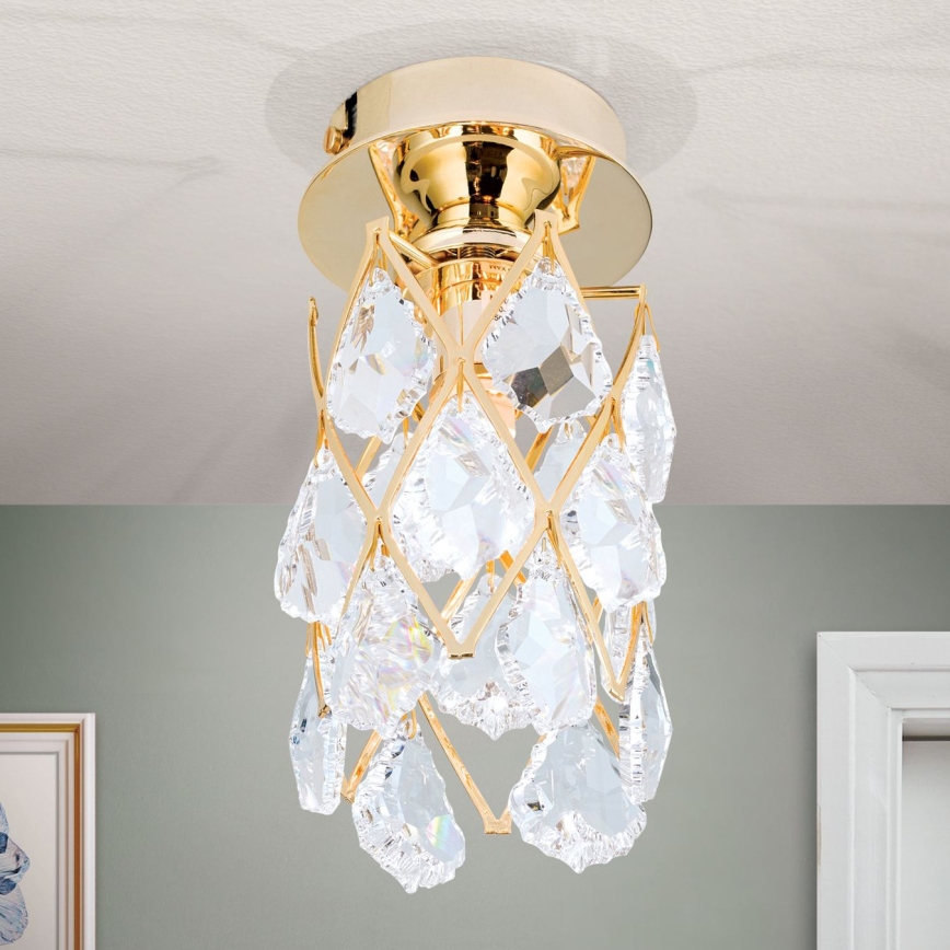 Plafoniera RITA 1xG9/40W/230V Ø 9 cm dorata