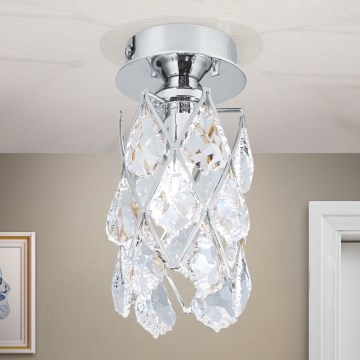 Plafoniera RITA 1xG9/40W/230V, Ø 9 cm, finitura cromo lucido