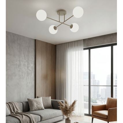 Plafoniera ROMA 4xE14/10W/230V beige