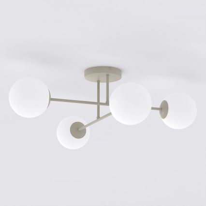 Plafoniera ROMA 4xE14/10W/230V beige