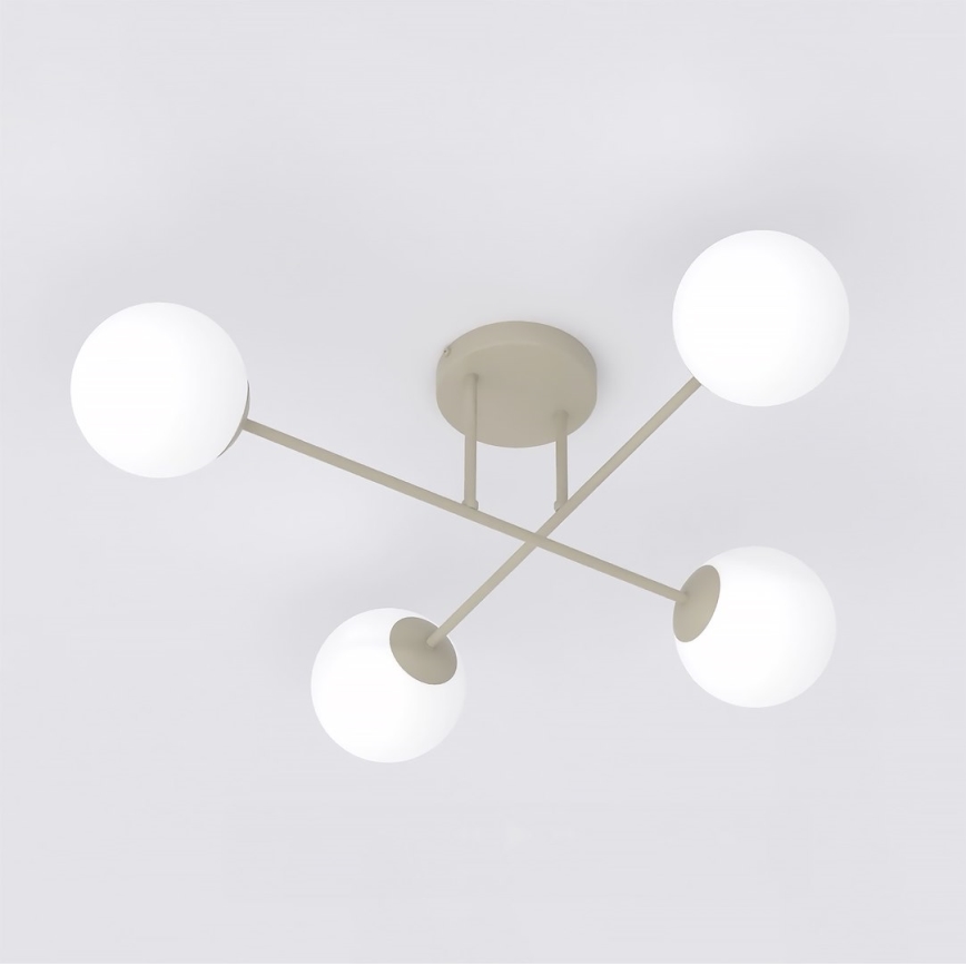 Plafoniera ROMA 4xE14/10W/230V beige