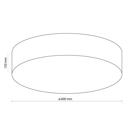 Plafoniera RONDO 4xE27/15W/230V