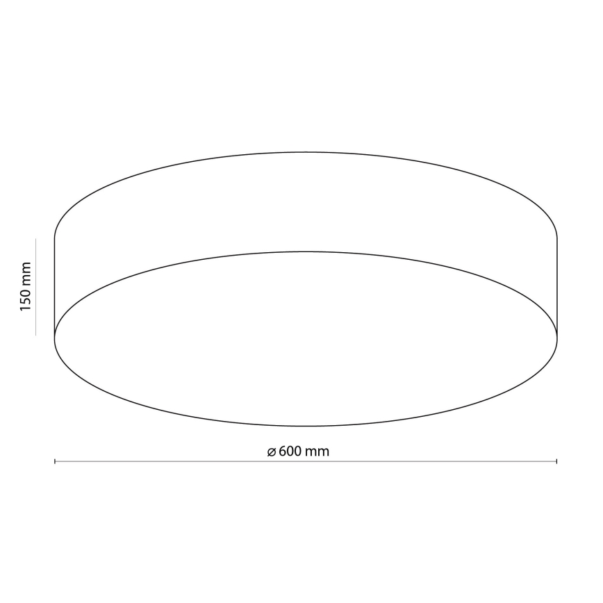 Plafoniera RONDO 4xE27/15W/230V