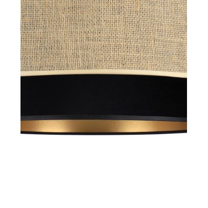 Plafoniera SARTA 1xE27/60W/230V nero/juta