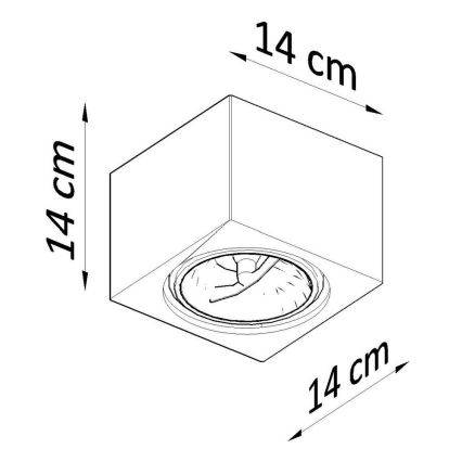 Plafoniera SEIDA 1xGU10/40W/230V