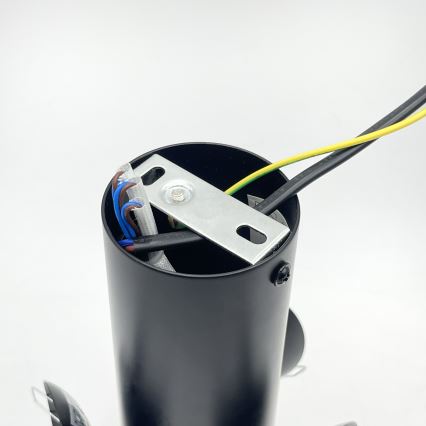 Plafoniera SFERIO 3xE14/5W/230V nero/nero fumé