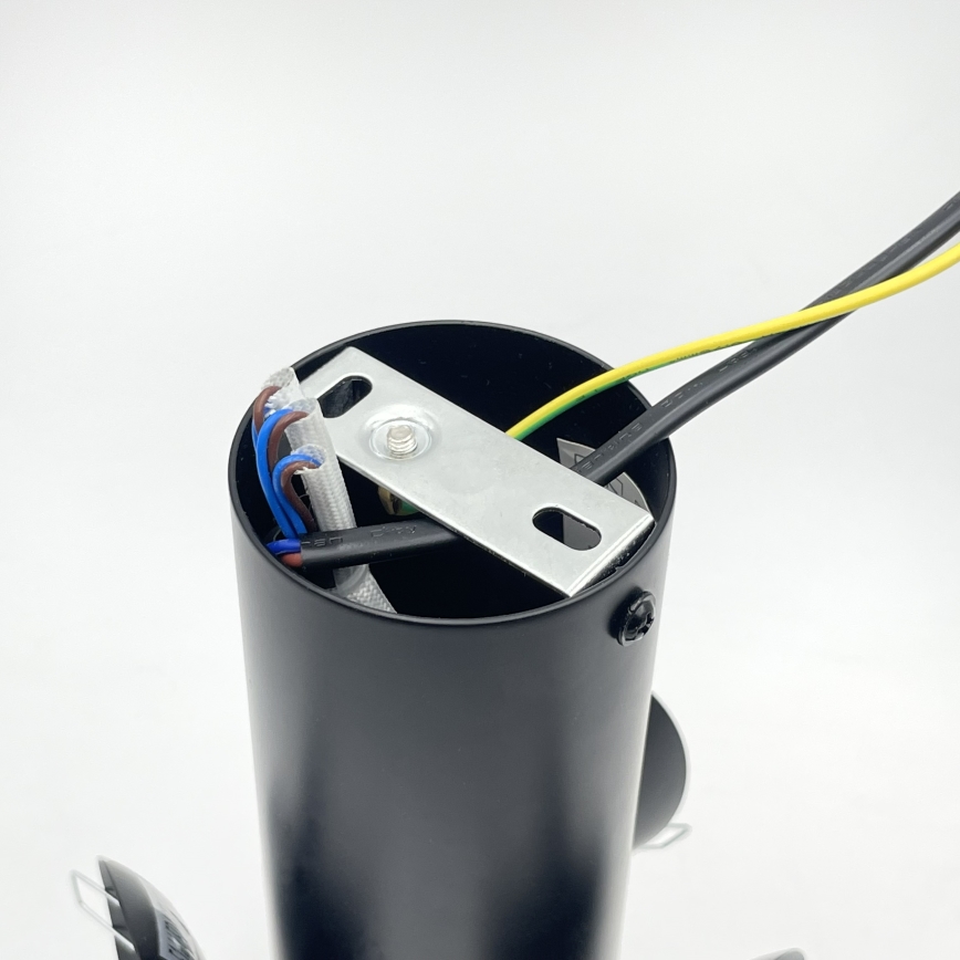 Plafoniera SFERIO 3xE14/5W/230V nero/nero fumé
