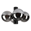 Plafoniera SFERIO 4xE14/5W/230V nero/nero fumé