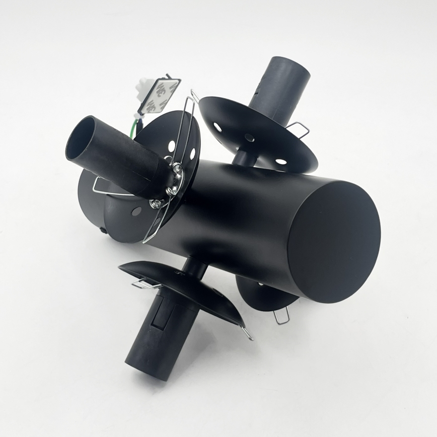 Plafoniera SFERIO 4xE14/5W/230V nero/nero fumé