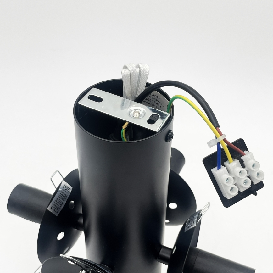 Plafoniera SFERIO 4xE14/5W/230V nero/nero fumé