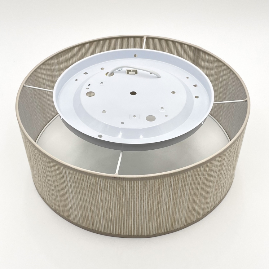 Plafoniera SIRJA 1xE27/15W/230V Ø 35 cm beige