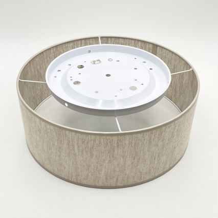 Plafoniera SIRJA 1xE27/15W/230V Ø 35 cm beige
