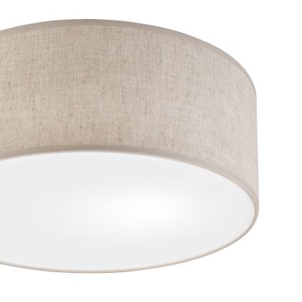 Plafoniera SIRJA 1xE27/15W/230V Ø 35 cm beige