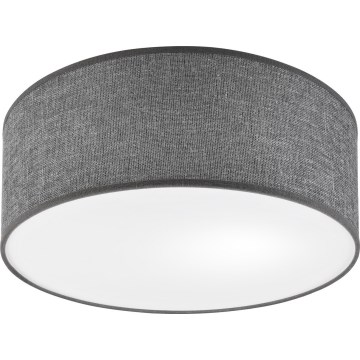 Plafoniera SIRJA 1xE27/15W/230V Ø 35 cm grigio