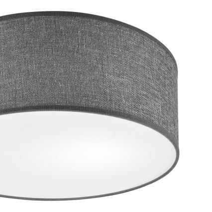 Plafoniera SIRJA 1xE27/15W/230V Ø 35 cm grigio