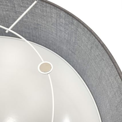 Plafoniera SIRJA 1xE27/15W/230V Ø 35 cm grigio