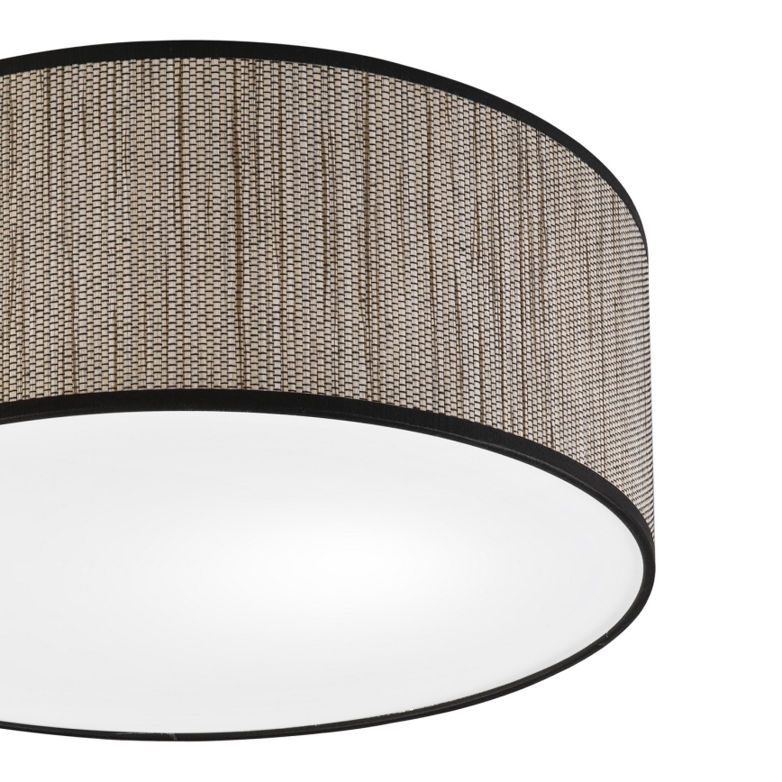 Plafoniera SIRJA 2xE27/15W/230V, diametro 35 cm, marrone