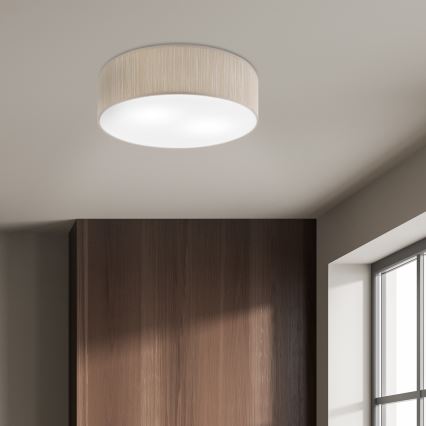 Plafoniera SIRJA 2xE27/15W/230V Ø 45 cm beige